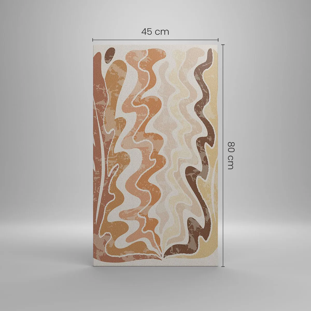 Lærredstryk - Billede på lærred - God energi - gode følelser - 45x80 cm