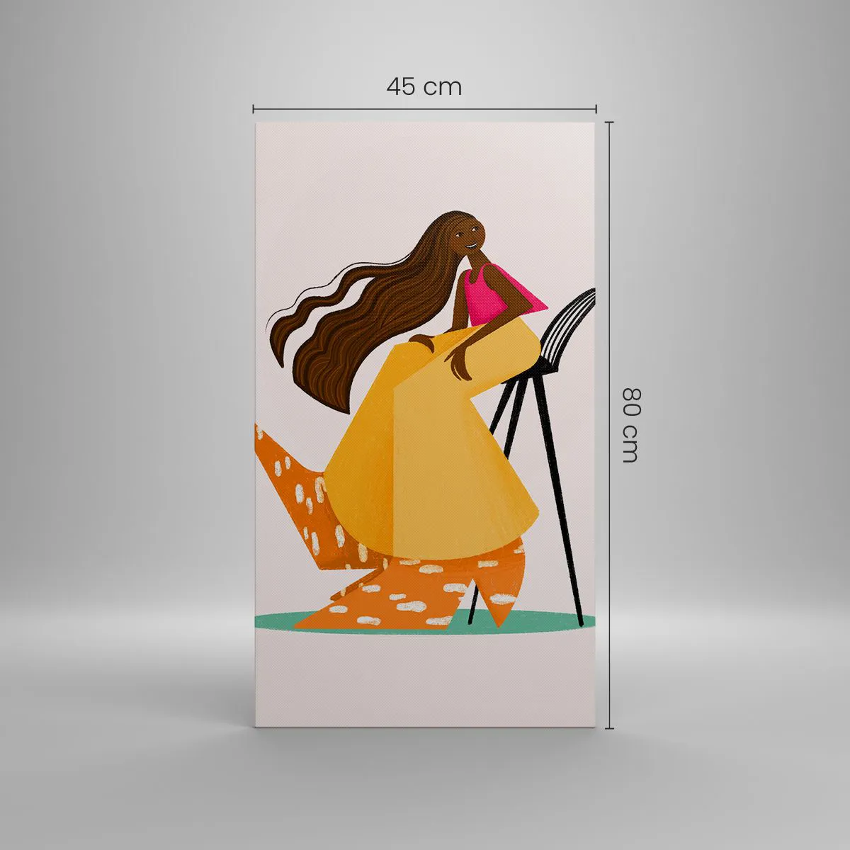 Cuadro sobre lienzo - Impresión de Imagen - La moda también es divertida - 45x80 cm