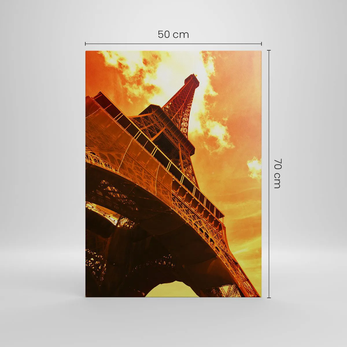 Vászonkép - Monumentális, mert nappal aranyozott - 50x70 cm