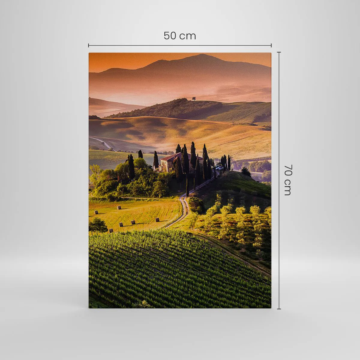 Vászonkép - Arcadia - a toszkáni táj - 50x70 cm