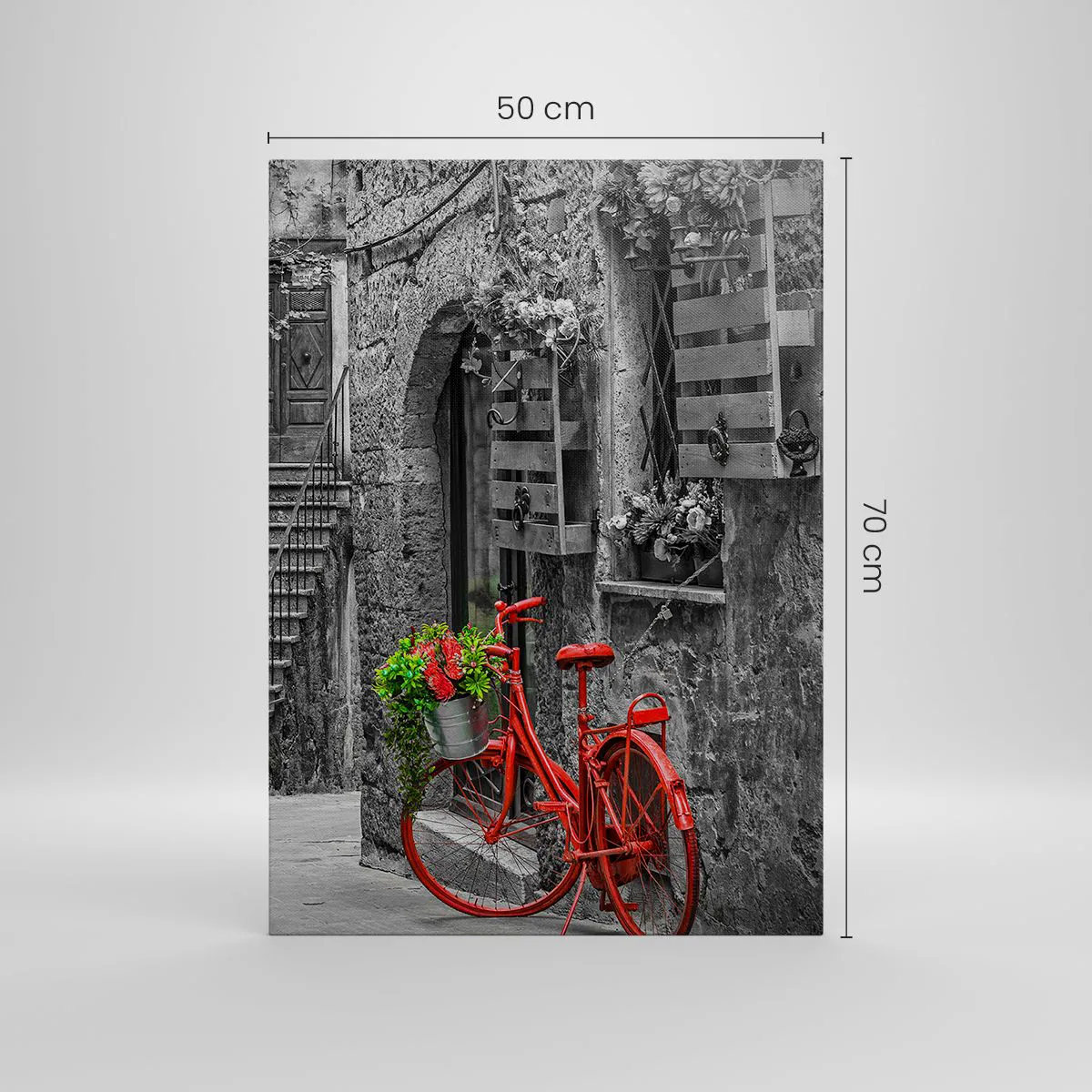 Obraz na plátně - Toskánská ulička - 50x70 cm