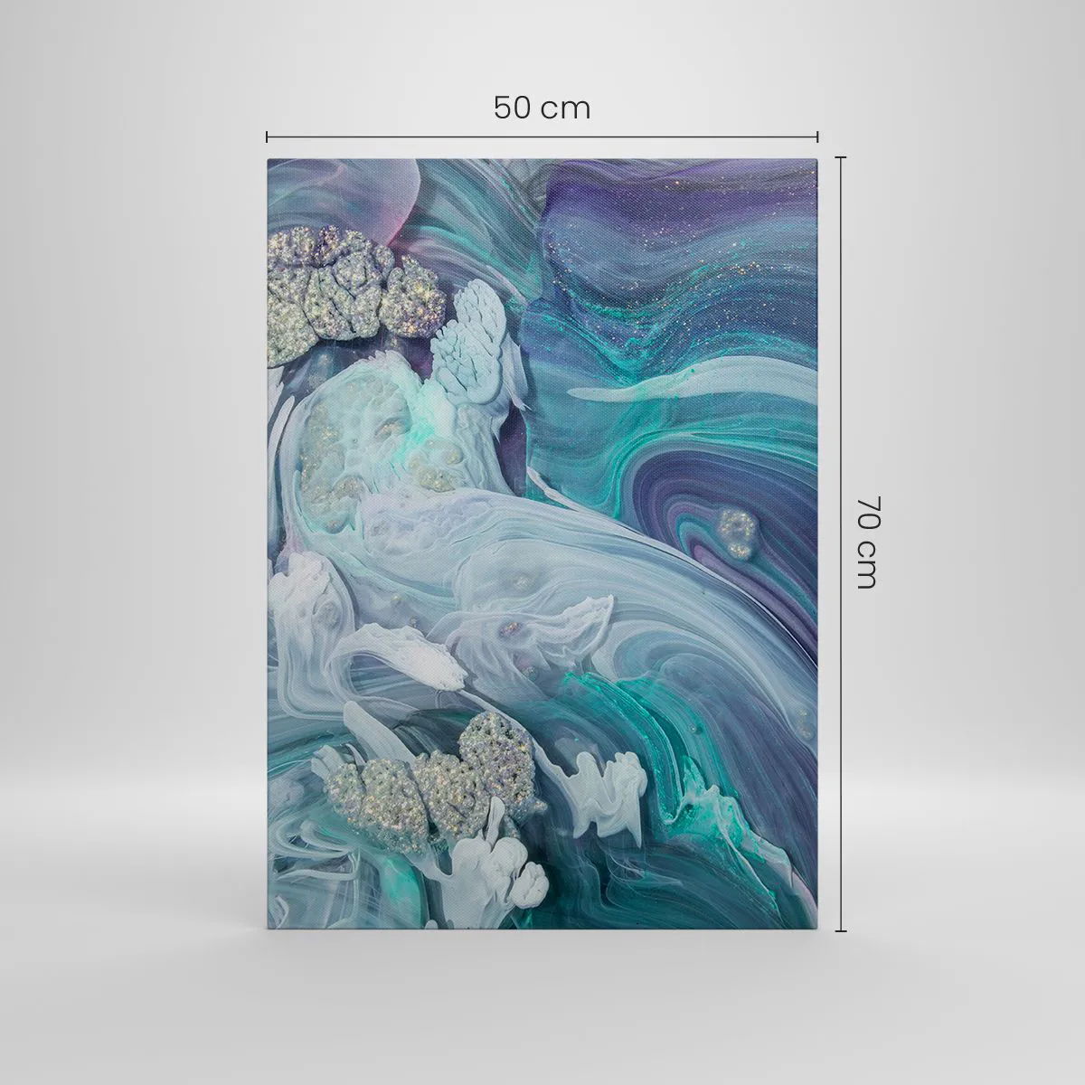 Canvas picture - Currents of Blue - 50x70 cm