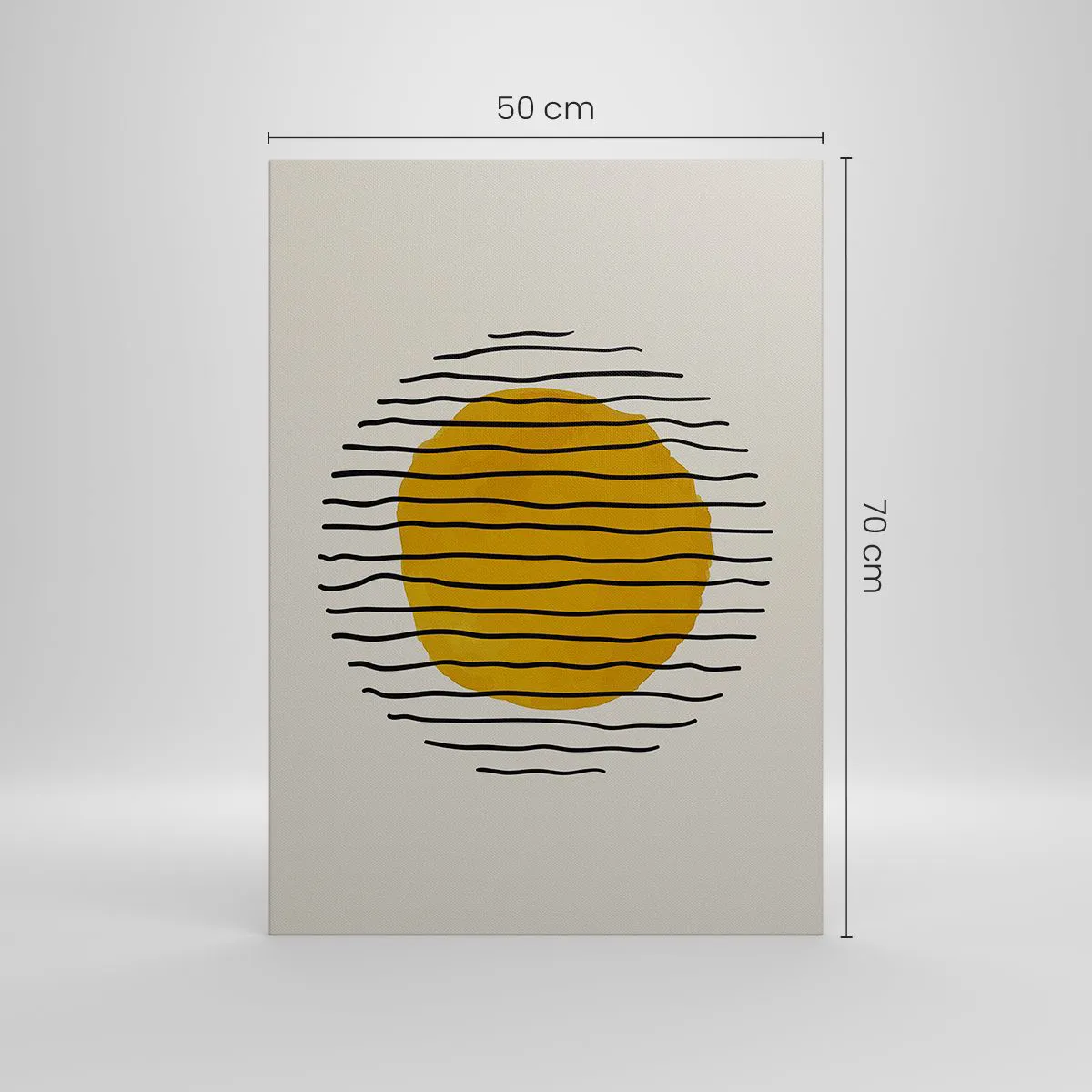 Quadro em tela - Abstração a tremer com o calor - 50x70 cm