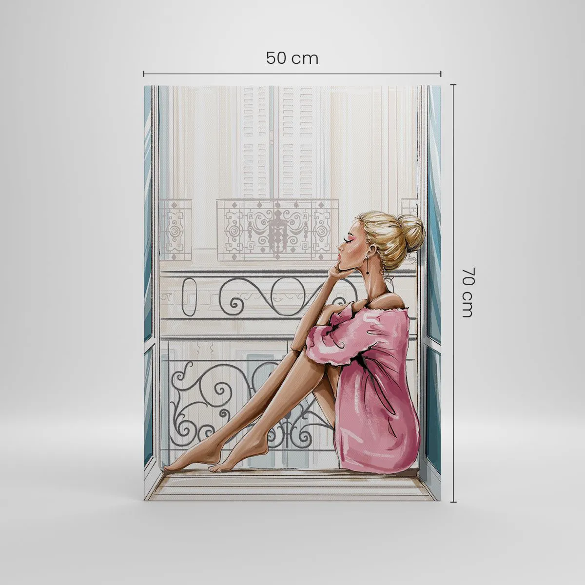 Tablou pe pânză Canvas - Dimineață pariziană - 50x70 cm