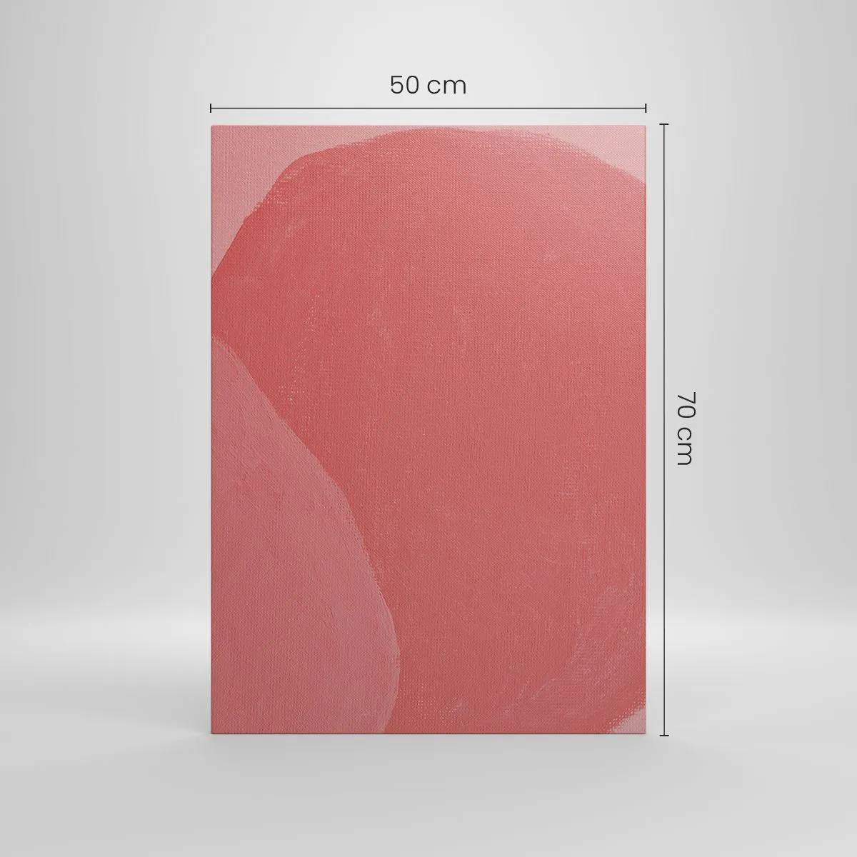 Obraz na plátne - Organická kompozícia v ružovej - 50x70 cm