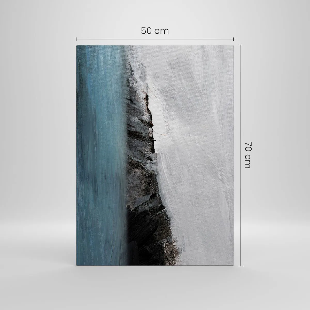 Canvas picture - Water-Earth: Clash of Elements - 50x70 cm