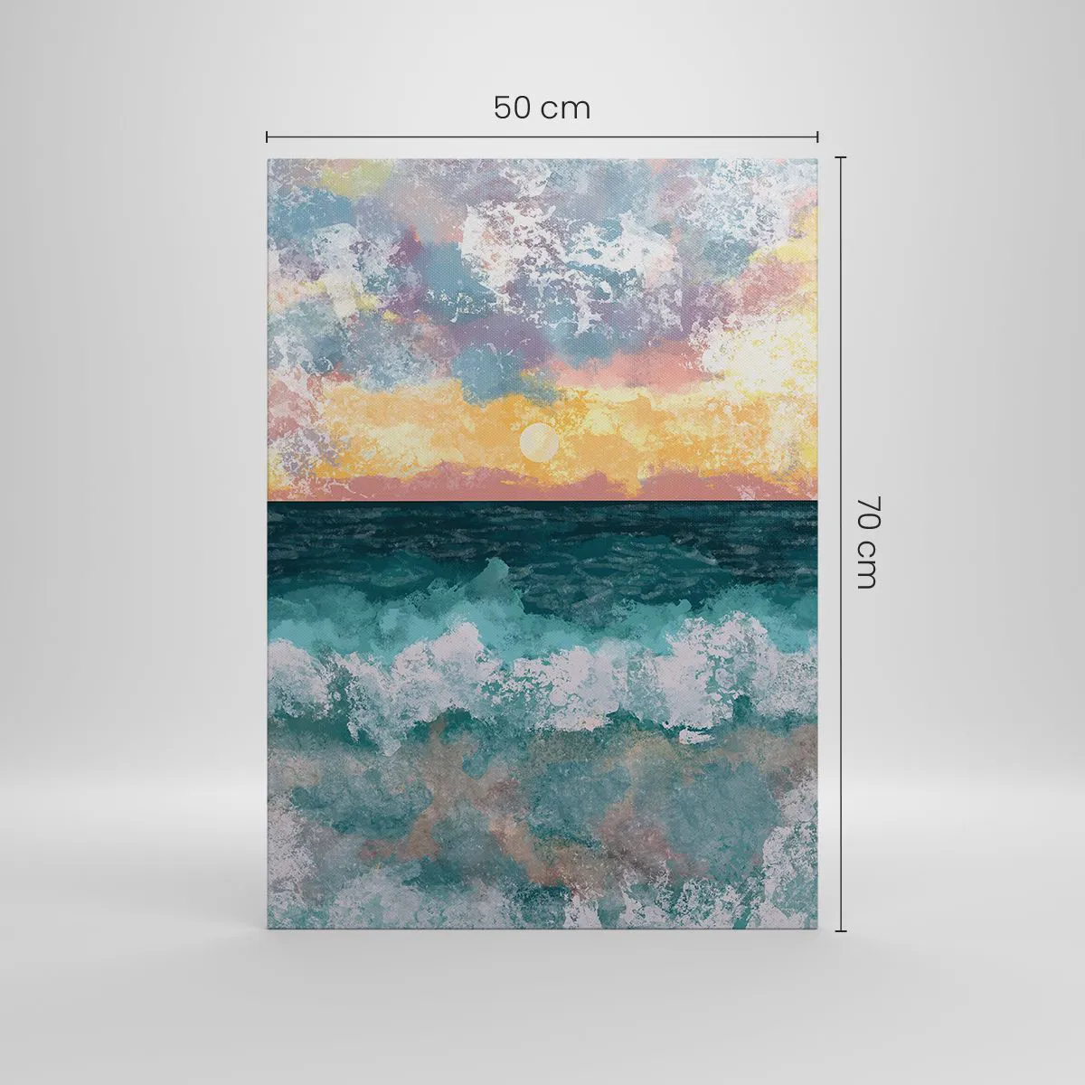 Quadro em tela - Água, luz, ar - 50x70 cm