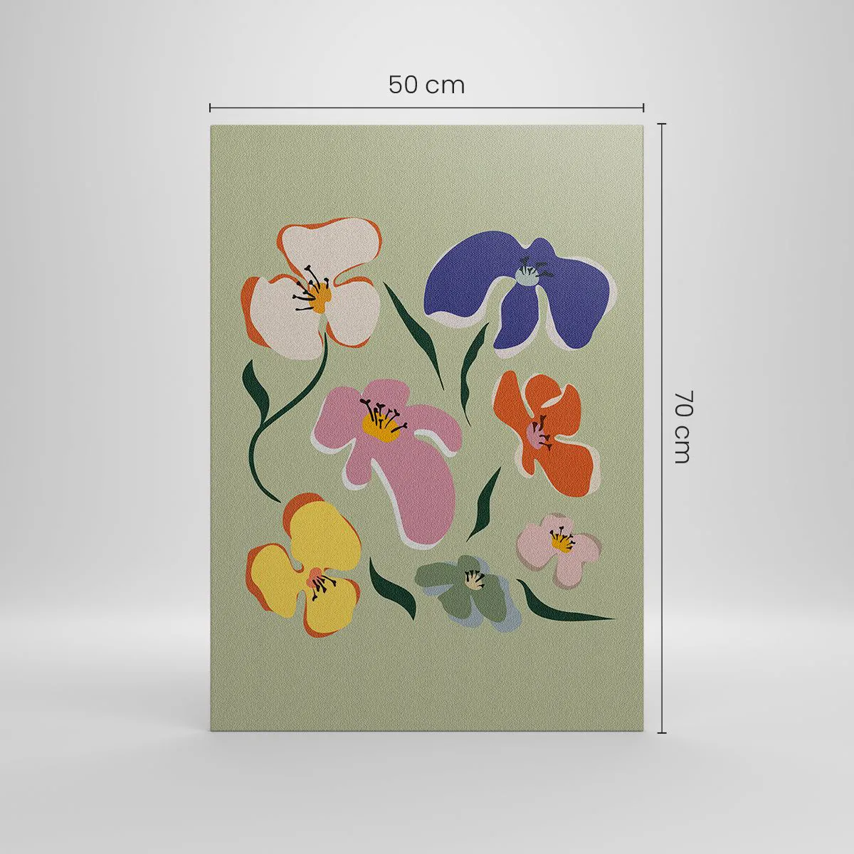 Schilderen op canvas - Viooltjes welkom - 50x70 cm