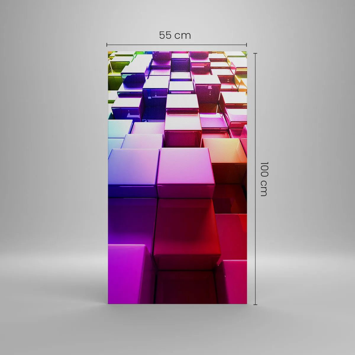 Canvastavla - Bild på duk - Opkonst-variationer - 55x100 cm