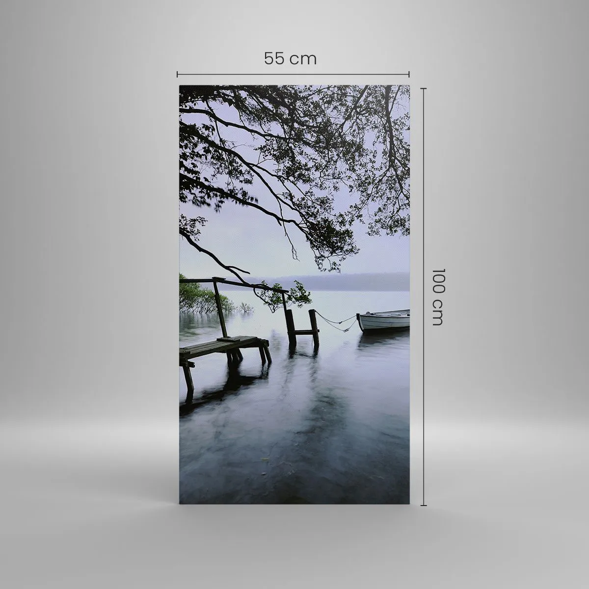 Lærredstryk - Billede på lærred - Du hviler allerede - 55x100 cm