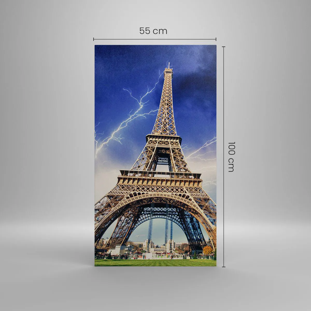 Lærredstryk - Billede på lærred - Stormens herskerinde - 55x100 cm