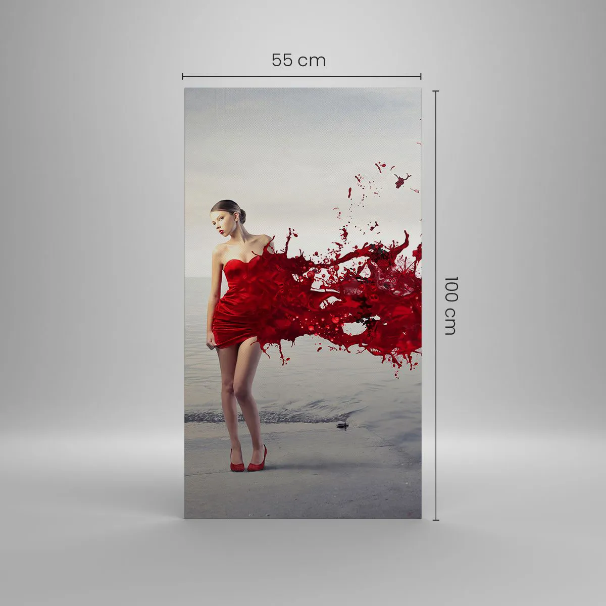 Impression sur toile - Image sur toile - Passionné comme l'écarlate - 55x100 cm