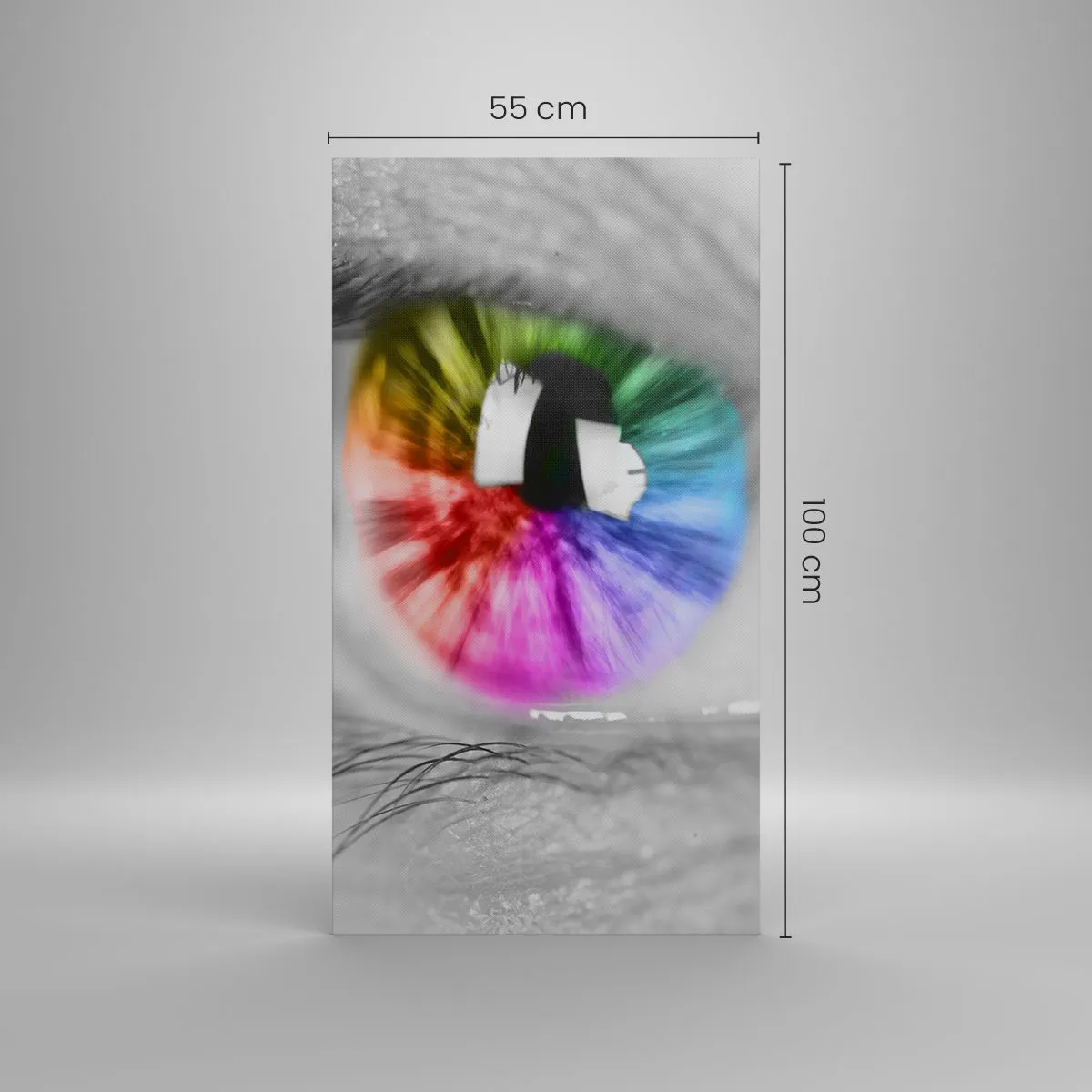 Canvas picture - See the World through Coloured Glasses - 55x100 cm