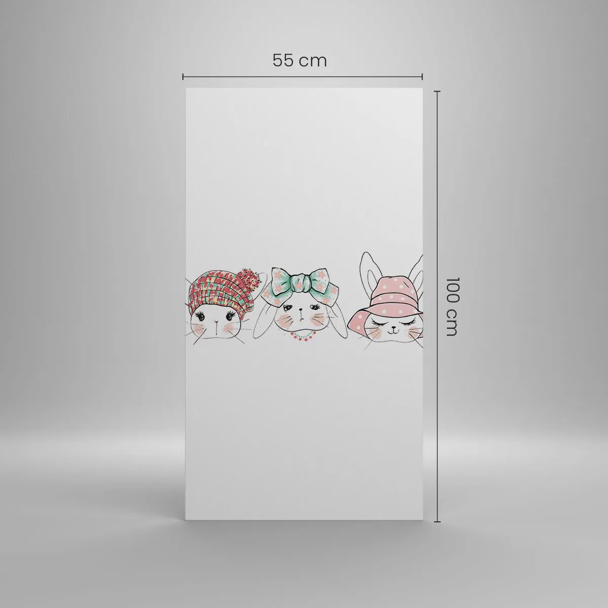 Obraz na płótnie - Zamyślona, smutna, zadowolona - 55x100 cm