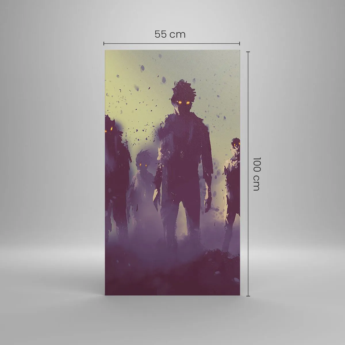 Impression sur toile - Image sur toile - Fais attention! Ils arrivent - 55x100 cm