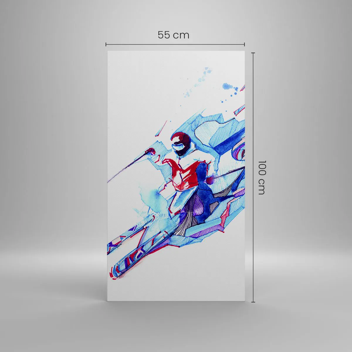 Obraz na plátně - Šílený spěch k radosti - 55x100 cm