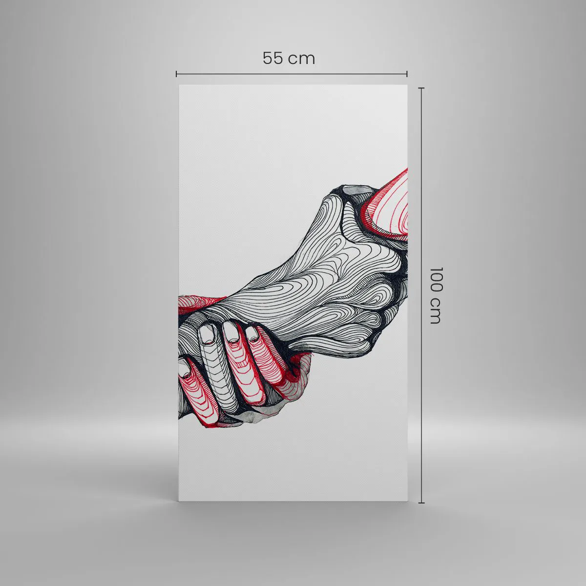 Vászonkép - Jó kezekben vagy - 55x100 cm