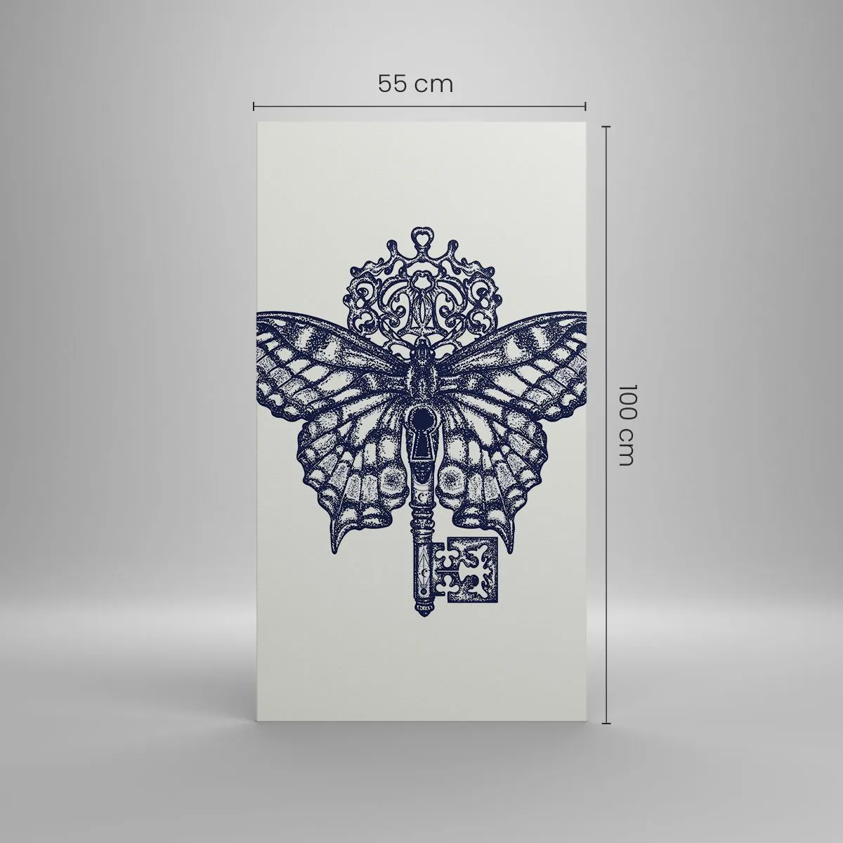 Tablou pe pânză - Toate secretele inimii - 55x100 cm