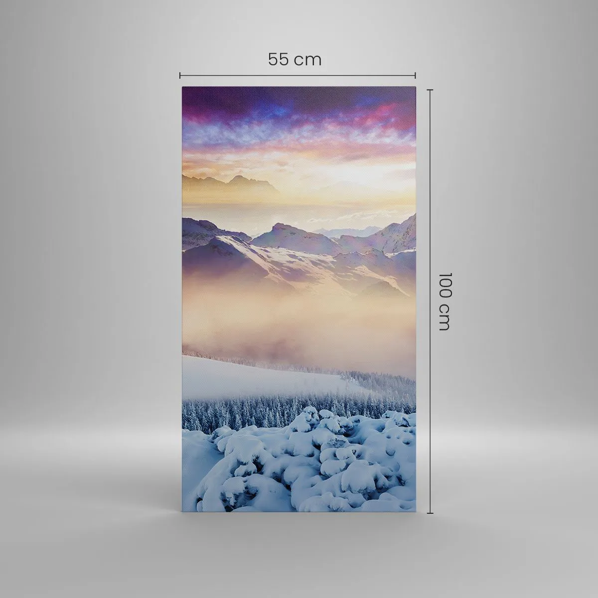 Canvas picture - Power and Purity of Nature - 55x100 cm