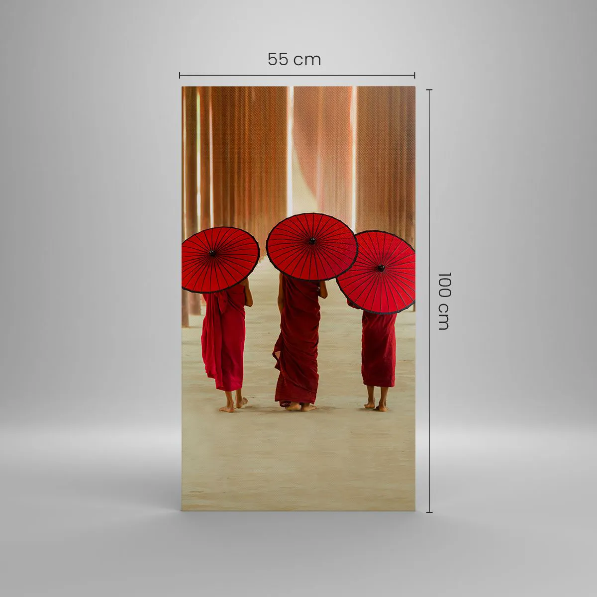 Impression sur toile - Image sur toile - Sur la route du pays pure - 55x100 cm