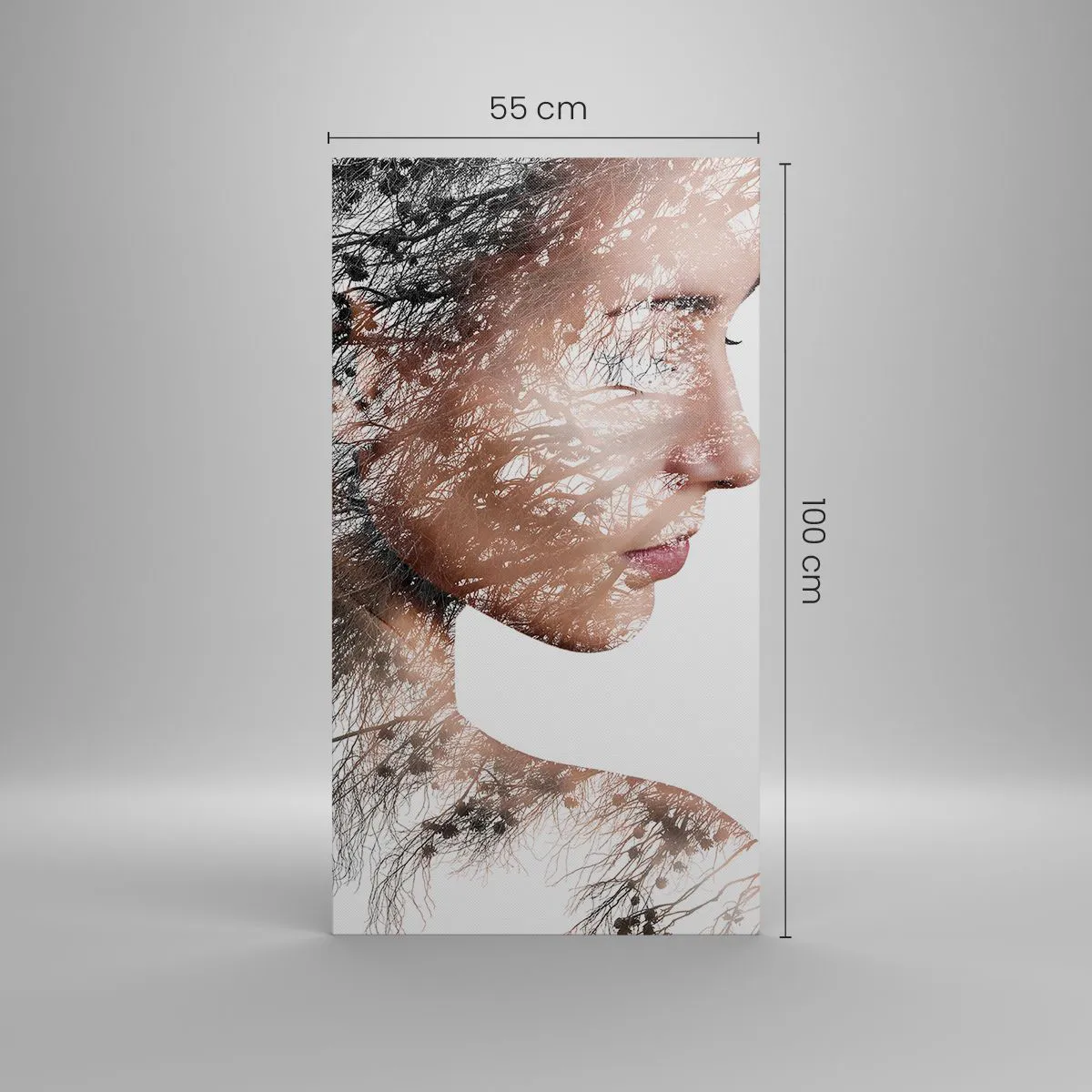 Cuadro sobre lienzo - Impresión de Imagen - Espíritu del bosque - 55x100 cm