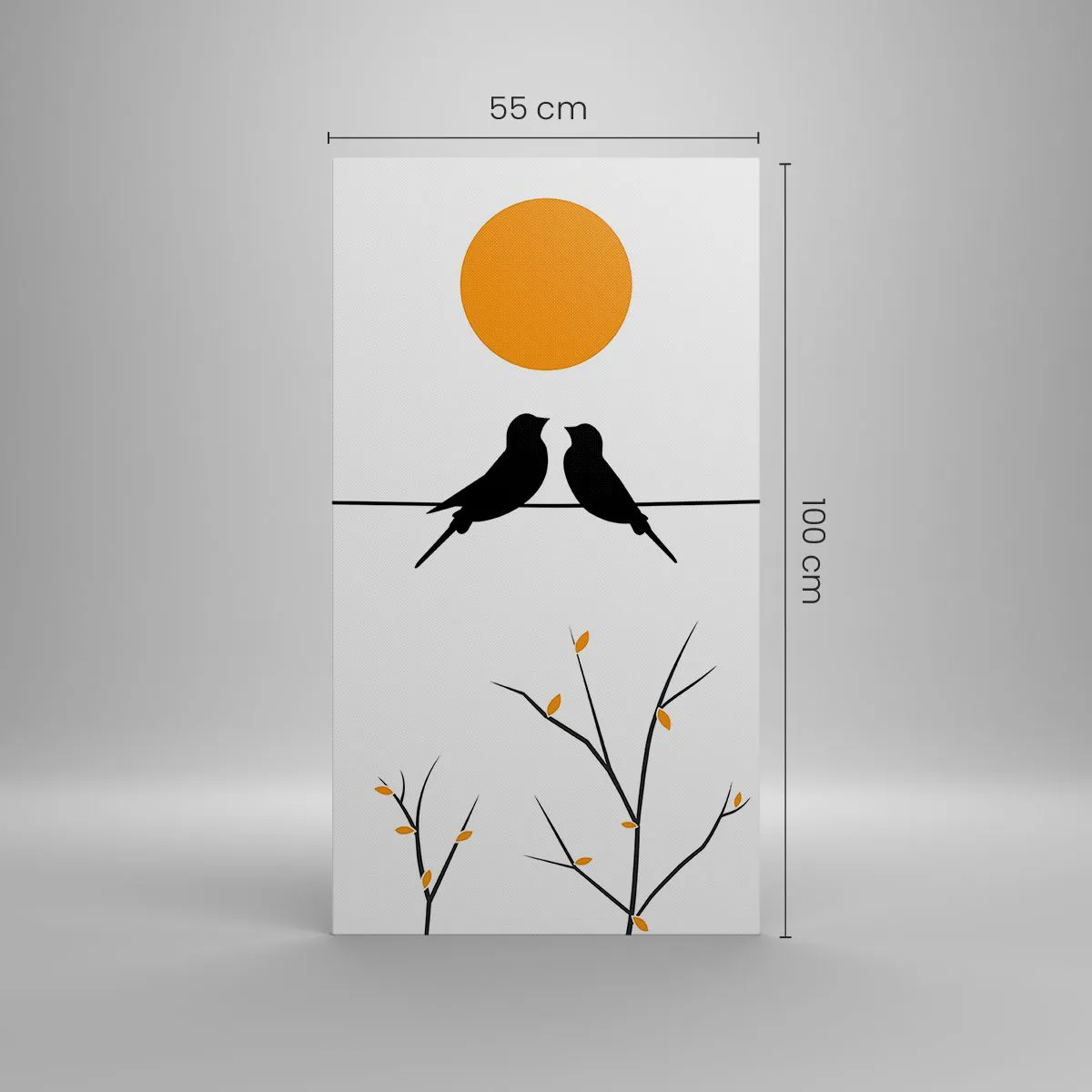 Obraz na plátne - Slávičí večer - 55x100 cm