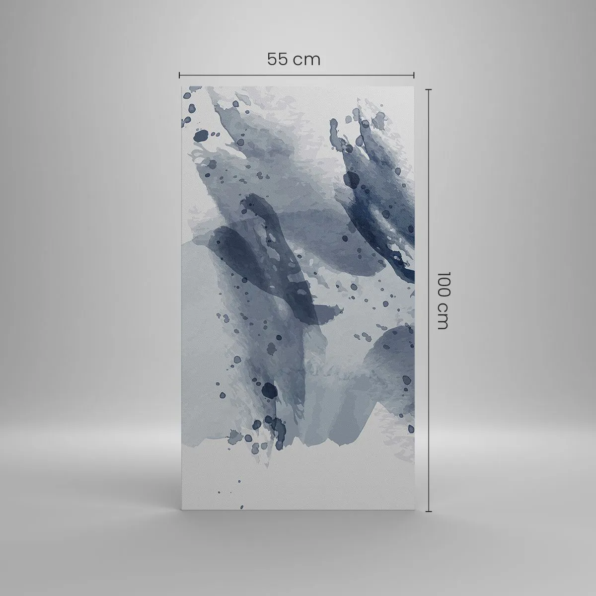 Impression sur toile - Image sur toile - Étude de la nature de l'eau - 55x100 cm