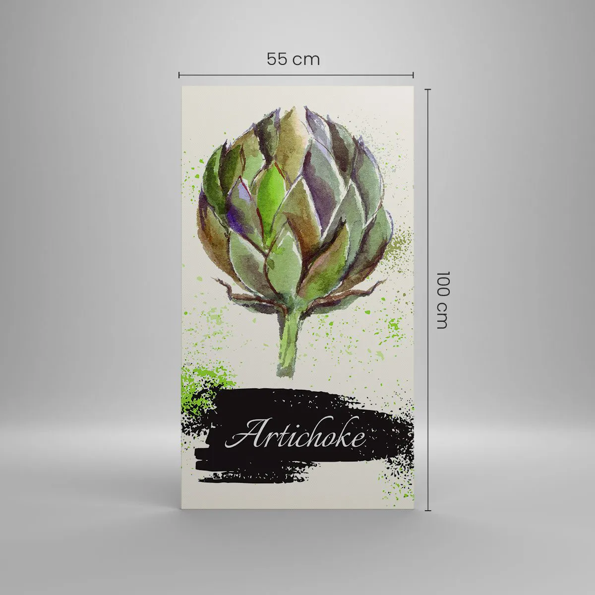 Lærredstryk - Billede på lærred - Eviva grøntsager! - 55x100 cm