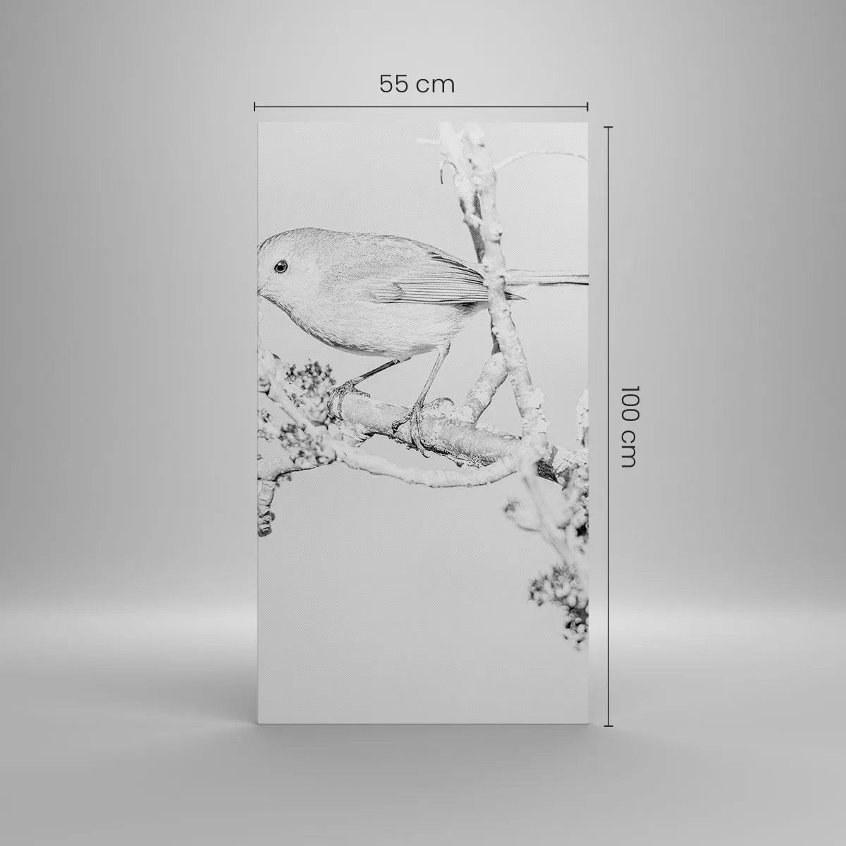 Impression sur toile - Image sur toile - Matin d'hiver - 55x100 cm