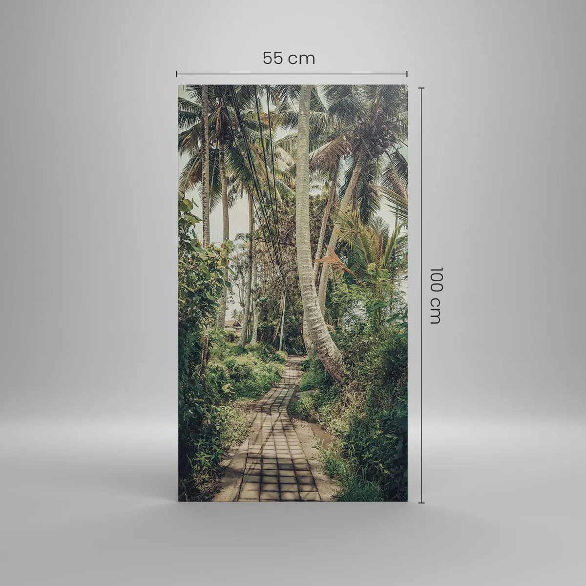 Schilderen op canvas - Palmsteeg - 55x100 cm