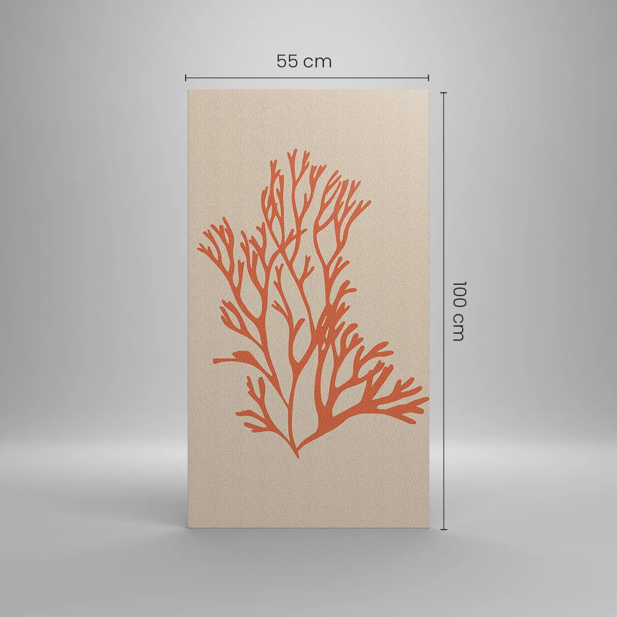 Impression sur toile - Image sur toile - Filigrane de corail - 55x100 cm