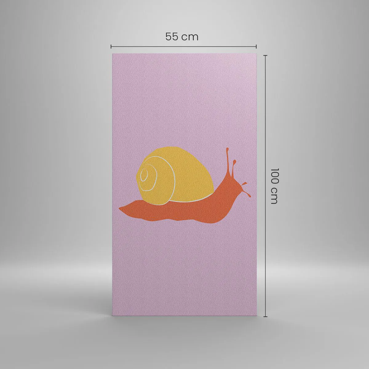 Schilderen op canvas - Er is geen haast - 55x100 cm