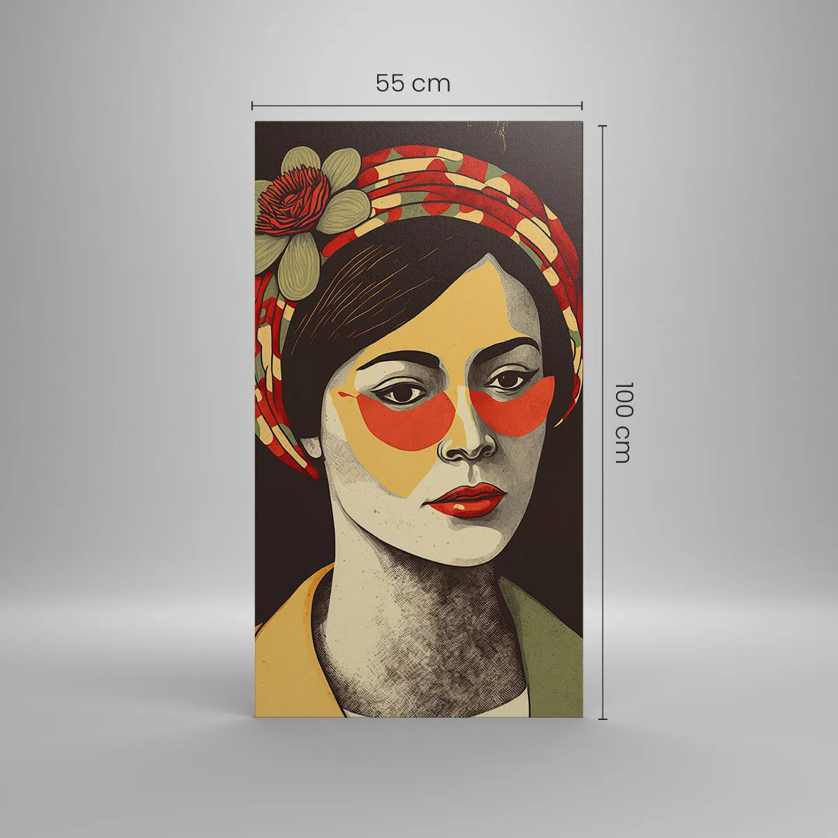 Canvas picture - Coral Lady - 55x100 cm