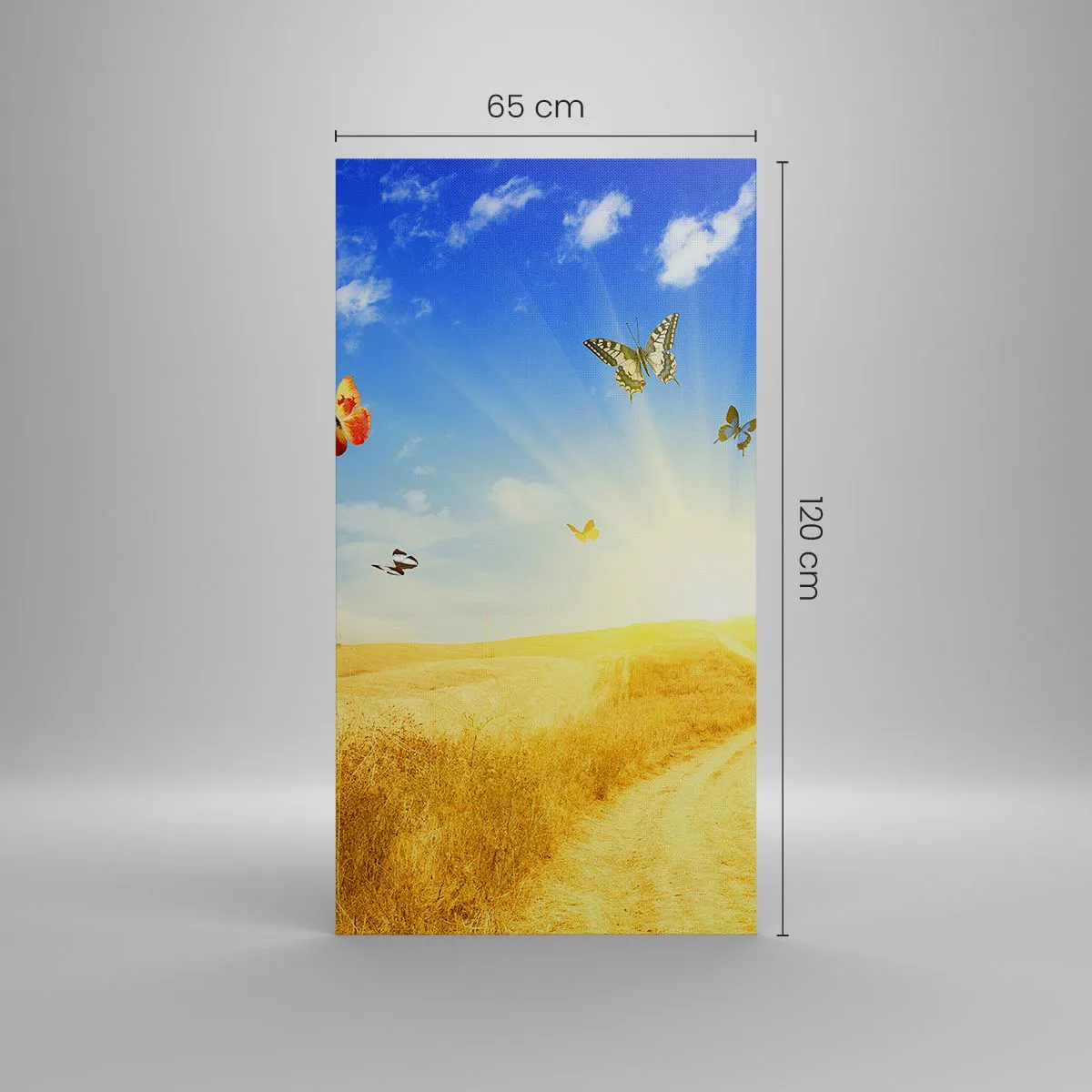 Bild auf Leinwand - Leinwandbild - Und wie kann man den Sommer nicht lieben? - 65x120 cm