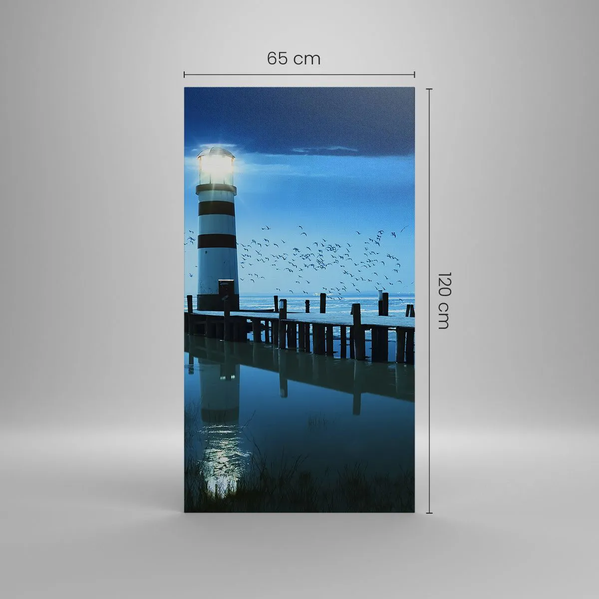 Bild auf Leinwand - Leinwandbild - Und du hast keine Angst vor der Dunkelheit - 65x120 cm