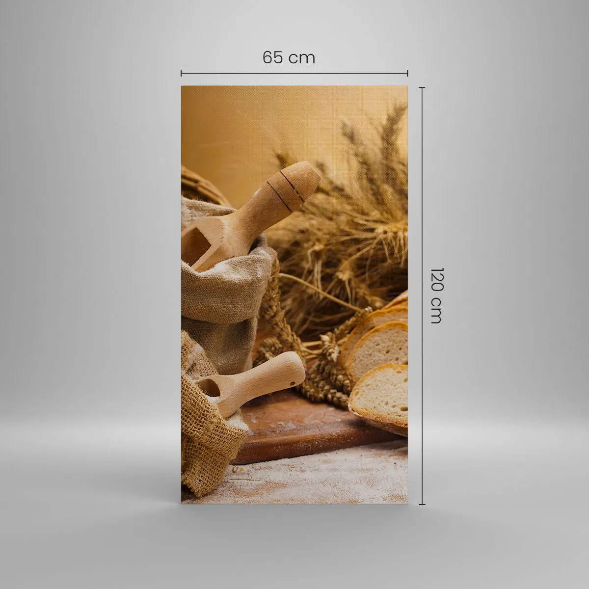 Vászonkép - Hogyan vágta le a késsel - 65x120 cm