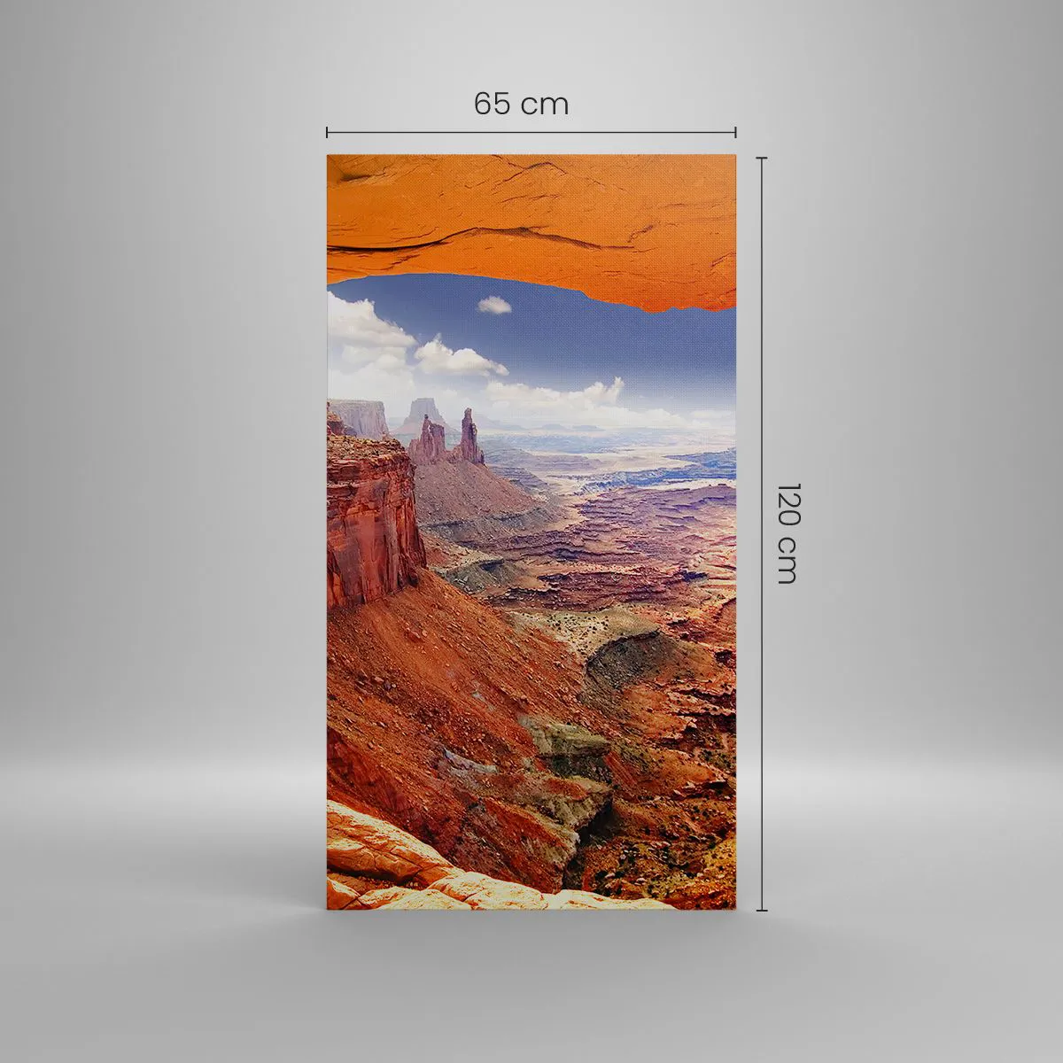 Canvastavla - Bild på duk - Skapat av naturen - 65x120 cm