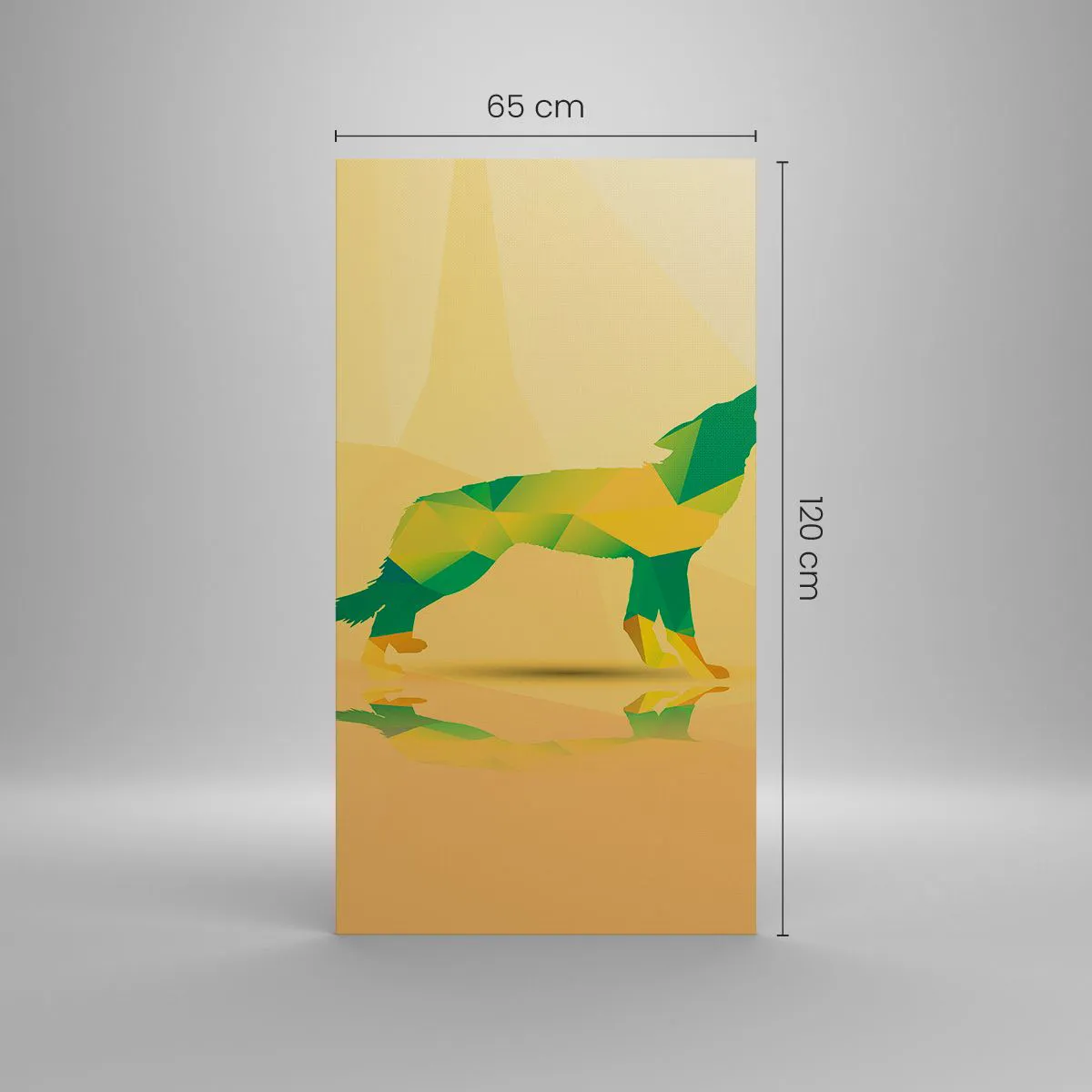 Tablou pe pânză - Lupul singuratic - 65x120 cm