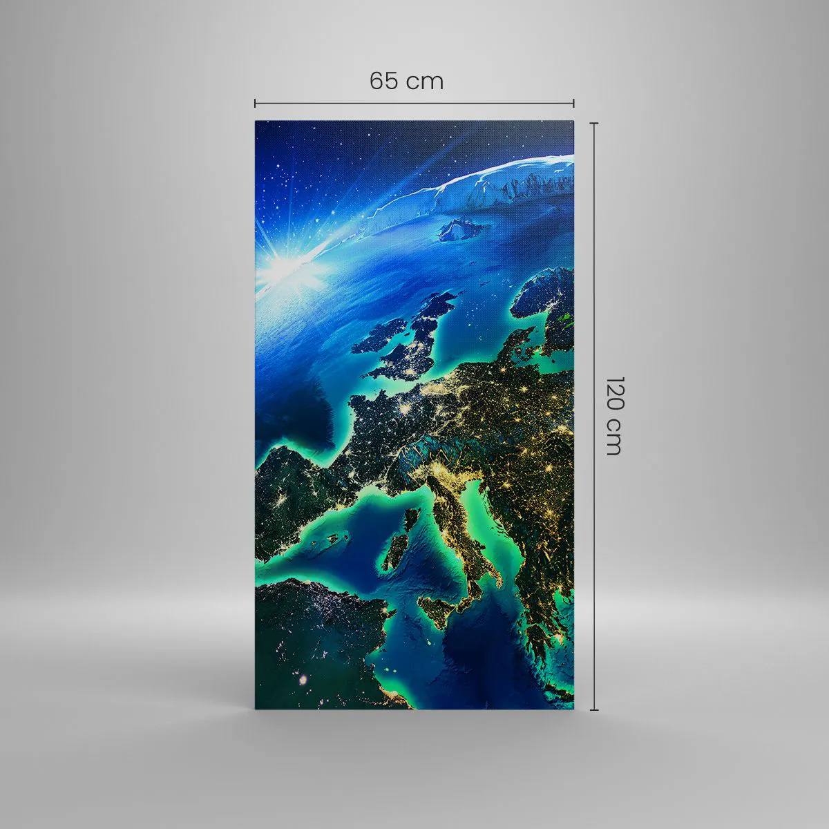 Obraz na plátne - Iskrivá Európa - 65x120 cm