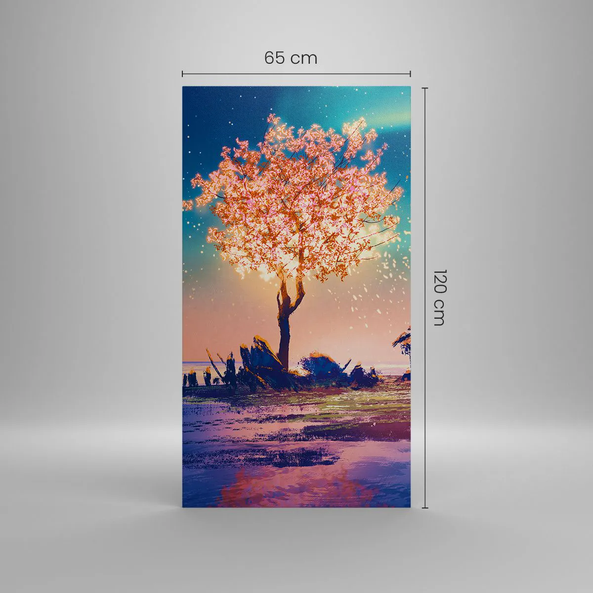 Cuadro sobre lienzo - Impresión de Imagen - La naturaleza perdura - 65x120 cm