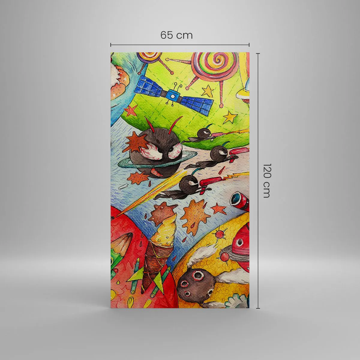 Impression sur toile - Image sur toile - Grande aventure spatiale - 65x120 cm