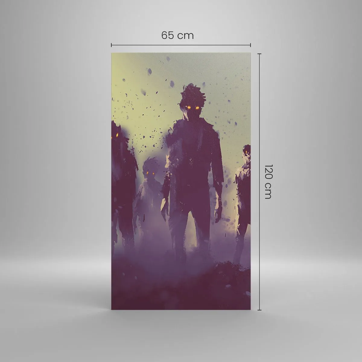 Impression sur toile - Image sur toile - Fais attention! Ils arrivent - 65x120 cm