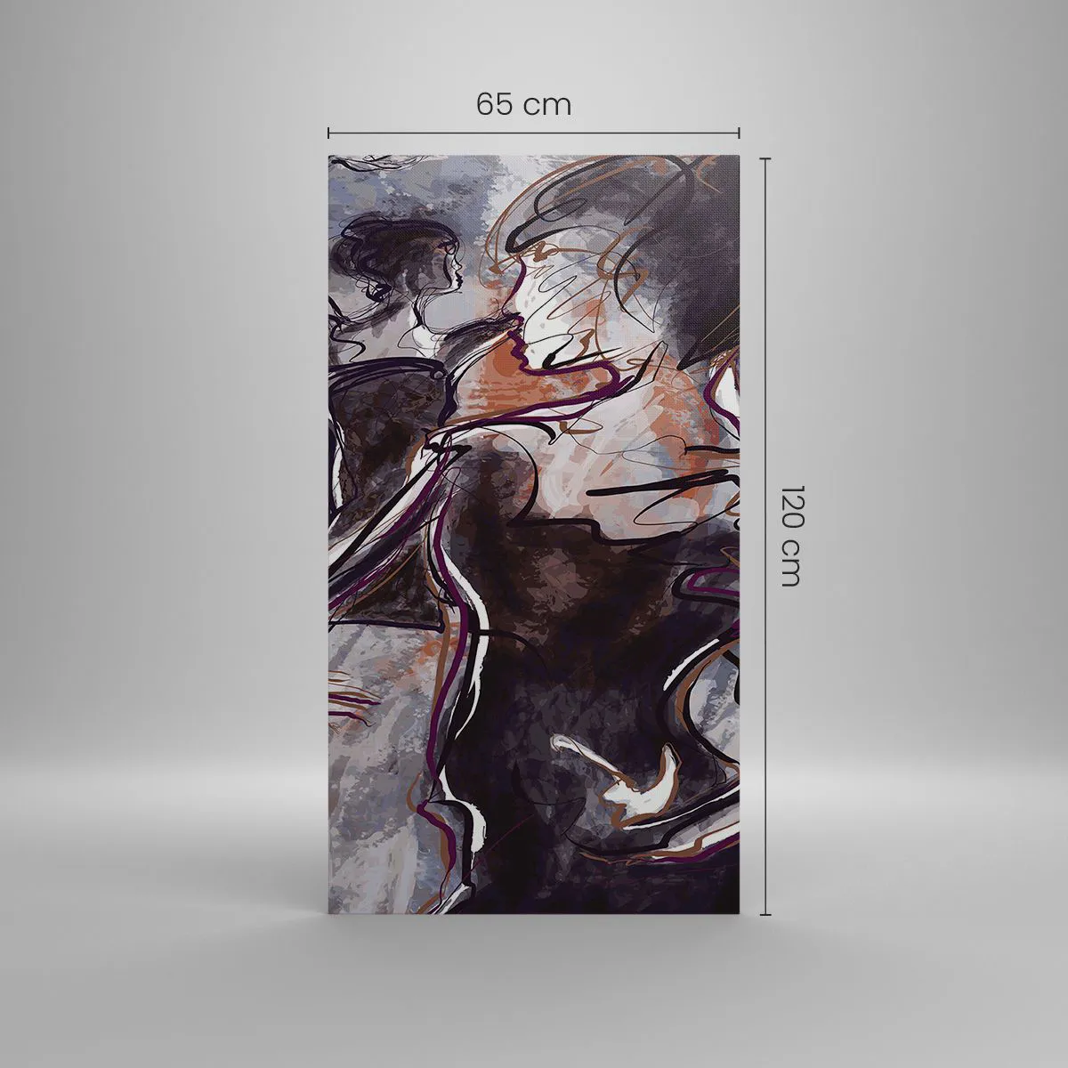 Canvas picture - Melt away in Music - 65x120 cm