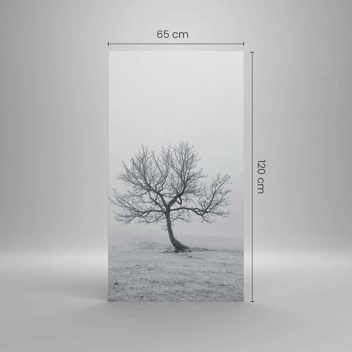 Lærredstryk - Billede på lærred - Mod intetheden - 65x120 cm