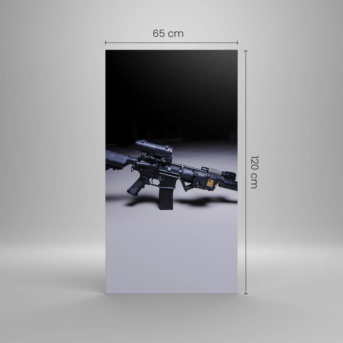 Cuadro sobre lienzo - Impresión de Imagen - Un caballero oscuro - 65x120 cm