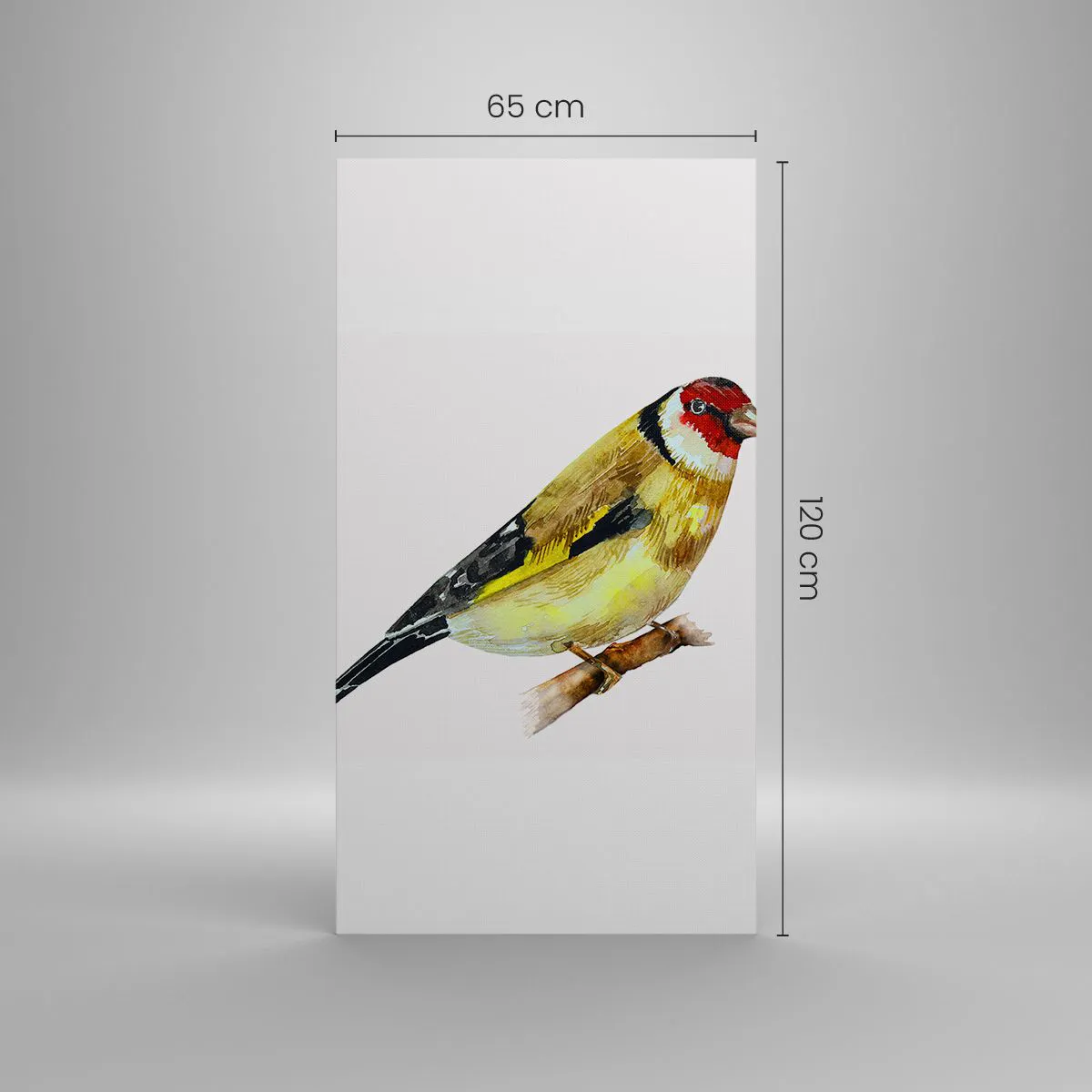 Canvas picture - Bird Portrait - 65x120 cm