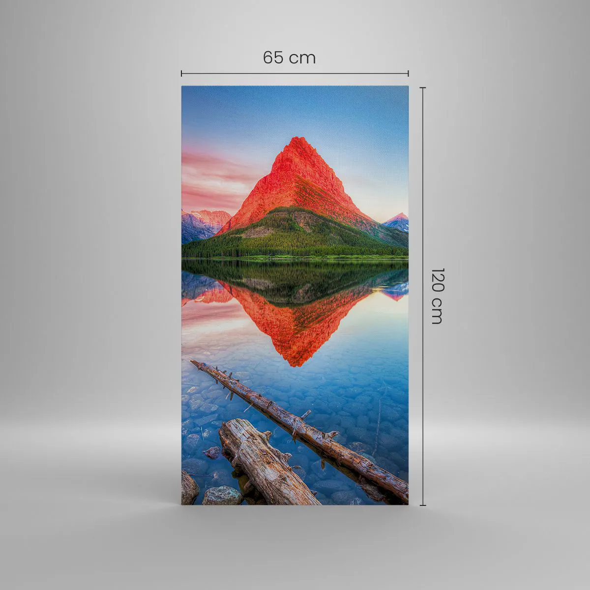 Cuadro sobre lienzo - Impresión de Imagen - Cálido y frío - 65x120 cm