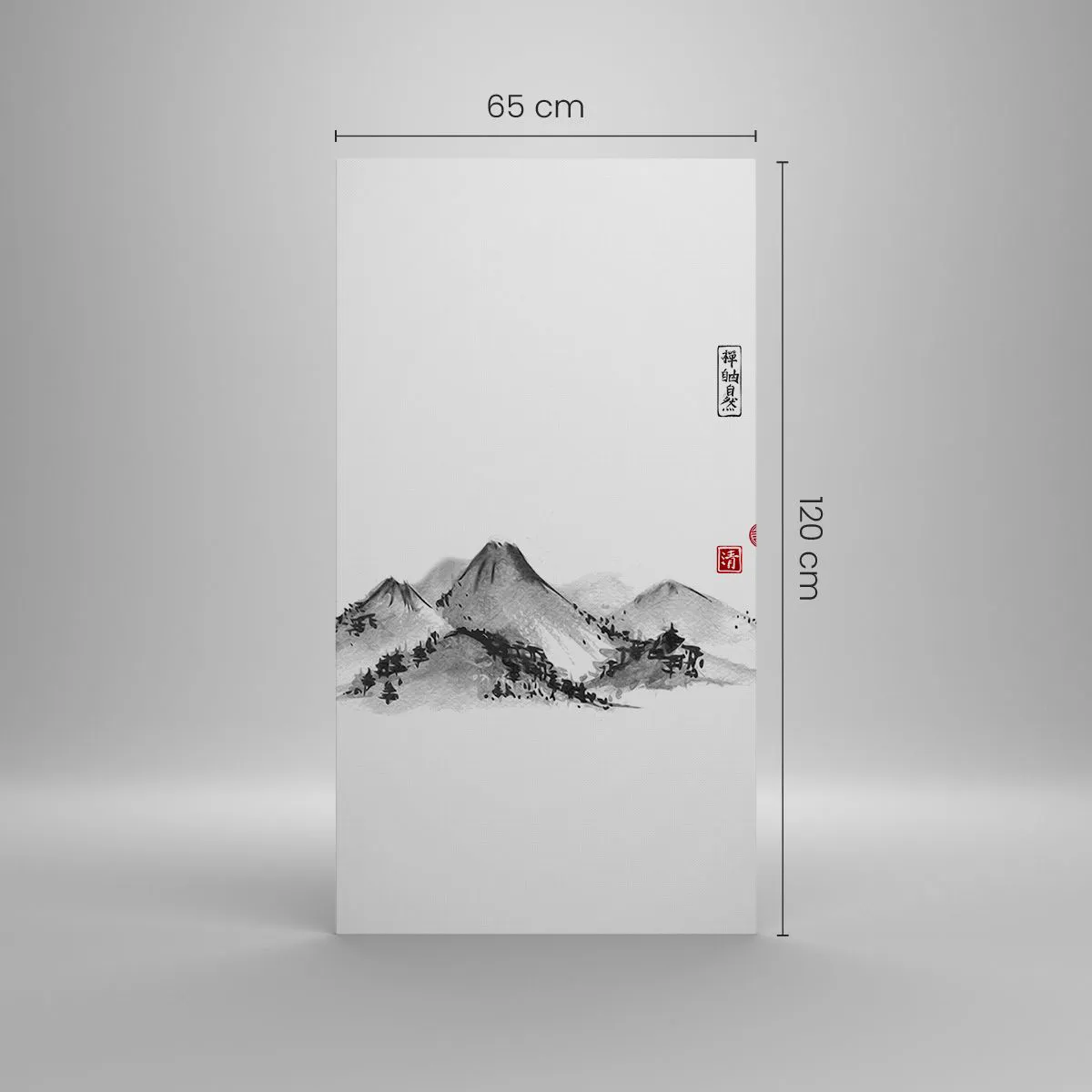 Lærredstryk - Billede på lærred - Langt væk - 65x120 cm