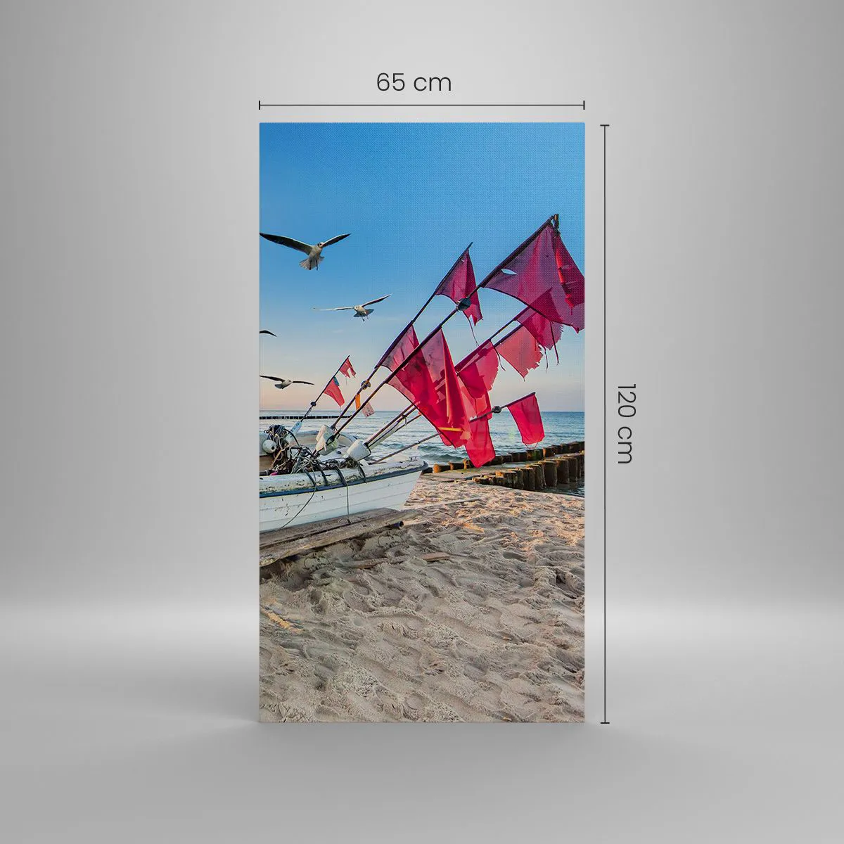 Bild auf Leinwand - Leinwandbild - Wohlverdiente Ruhe - 65x120 cm