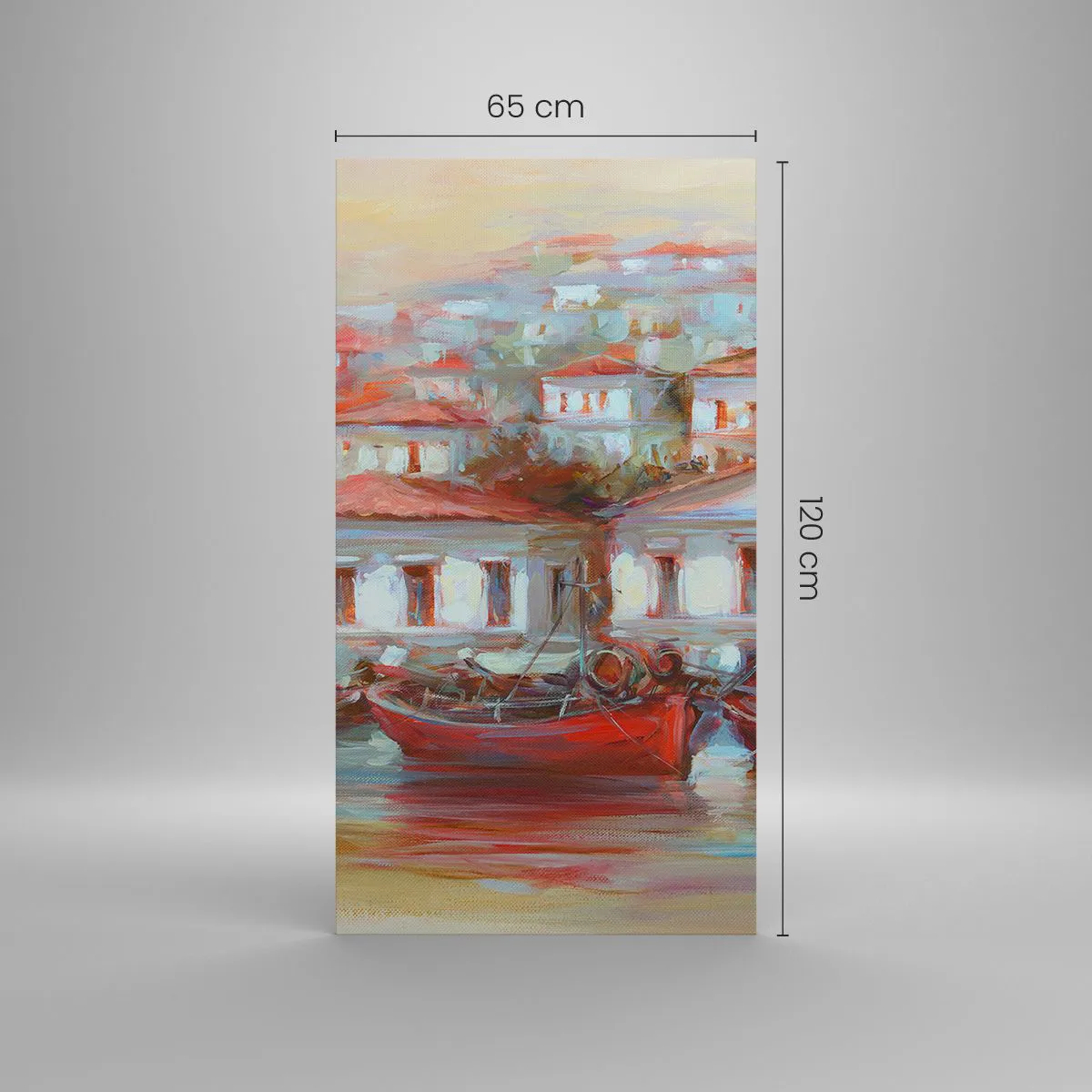 Obraz na płótnie - Szczęśliwe miasteczko - 65x120 cm